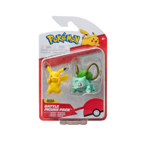Pokémon Pokemon - Battle Figure 2 PK Bulbasaur e Pikachu