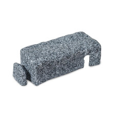 Beuta DIY No Dig Faux Stone Landscape Edging Left Turn Brick - Venstre drej mursten til at dreje 90 til venstre i dit landskabsplejeprojekt (1 pc