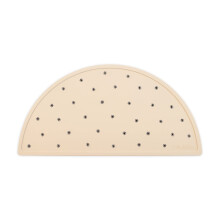 mushie Silikon-Tischset fr Kinder | BPA-freies, rutschfestes Design (Black Daisy)