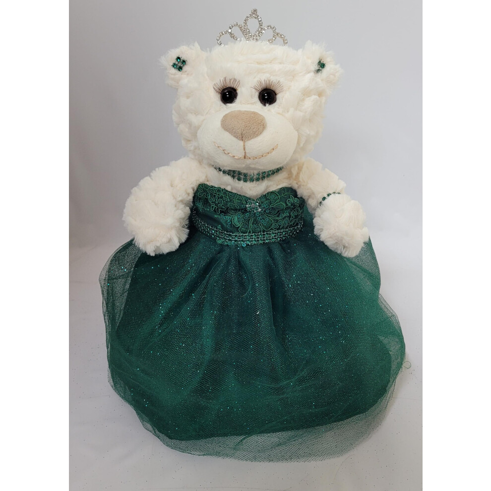 Kinnex Collections Seit 1997 12"""" Quince Anos Quinceanera Last Doll Teddyb R Mit Kleid (Mittelst Ck) ~ ARC09831-33 (Smaragdgr N)-image