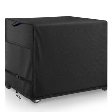 WNANAN Outdoor Prep Table Cover  Heavy Duty Waterproof Cover for Outdoor Stainless Steel Table Black