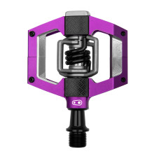 CRANKBRERS MALLET Trail Mountain Bike Pedales - Purple / Black Spring - MTB Enduro XC Trail Optimized Platform - Clip-In System Paire de pedales