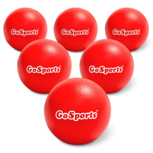 Pelotas de Dodgeball de Espuma Suave GoSports - Set de 6 para Niños - Incluye Bolsa de Transporte de Malla