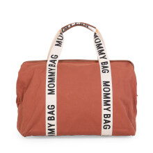 Borsa per pannolini sportiva Signature Mommy Bag di Childhome, borsa idrorepellente, grande borsa per pannolini, borsa da viaggio per neonati, bo