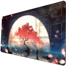 MTG Playmat Jtkszonyeg MTG TCG-hez 24 x 14 hvelykes Kereskedelmi krtyval tintzott jtkszonyegek troltskval Sima gumi felletu harci jtk