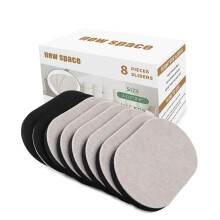Deslizadores de Móveis Feltro New Space, 8PCS 3 1/2 x 6 polegadas Reutilizáveis para Pisos de Madeira