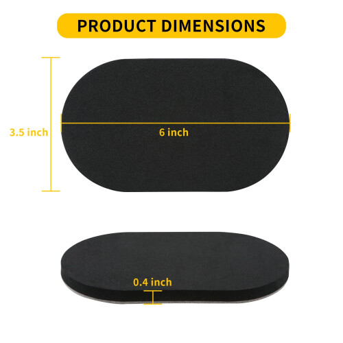 Deslizadores de Móveis Feltro New Space, 8PCS 3 1/2 x 6 polegadas Reutilizáveis para Pisos de Madeira 1