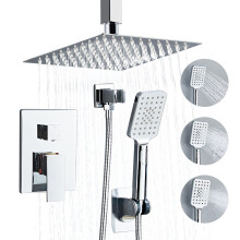 Rtobweye 8 pouces de douche robinet ensemble plafond montage de douche de pluie haute pression
