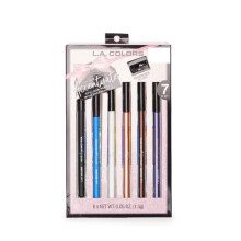 L.A. COLORS | Σετ 7 Μολυβιών και Ξύστρας Eyeliner Accentuate