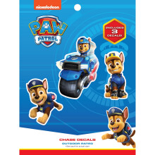 Paw Patrol Chase Decals Set of 3 Chase Stickers for Kids and Adults Vinyl Decals for Laptop Tumbler Water Bottle Vehicles