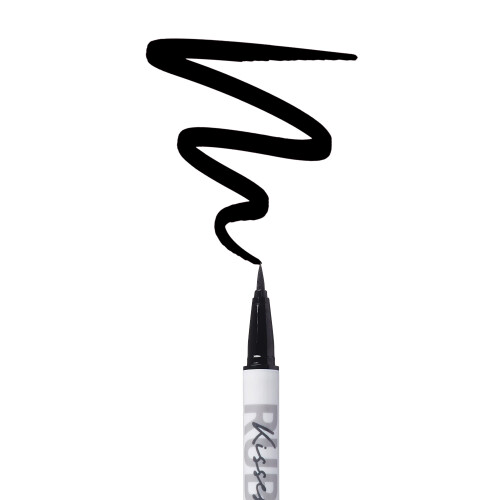Ruby Kisses Party Proof Eyeliner, Παλέτα Χρωμάτων, Αδιάβροχο, Μακράς Διάρκειας (Pitch Black) 1