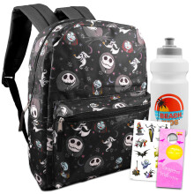 Σακίδιο Disney Nightmare Before Christmas για Παιδιά - Σετ με 16" Σακίδιο, Ποτήρι, Αυτοκόλλητα, κ.ά.