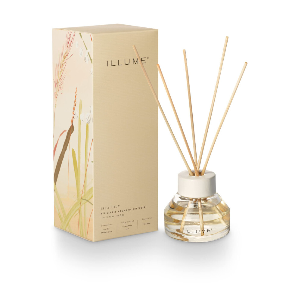 ILLUME Beautifully Done Small Fragranced Pillar Candle  Isla Lily-image-OPC-PFR7F2G-NEW