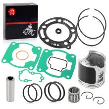 Kit di revisione superiore, cuscinetto pistone e guarnizione fascia pistone per Kawasaki KX100 1995-2013, alesaggio standard 52,5 mm