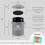 Perfnique Kitchen Compost Bin 13 Galloni Compost Bin da banco con coperchio Compost Bin per interni Include rivestimento interno e 4