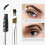 brosse de sourcils de sourcil Qiipii Brosse de front de front et bosselle  double extrmit  double extrmit 2