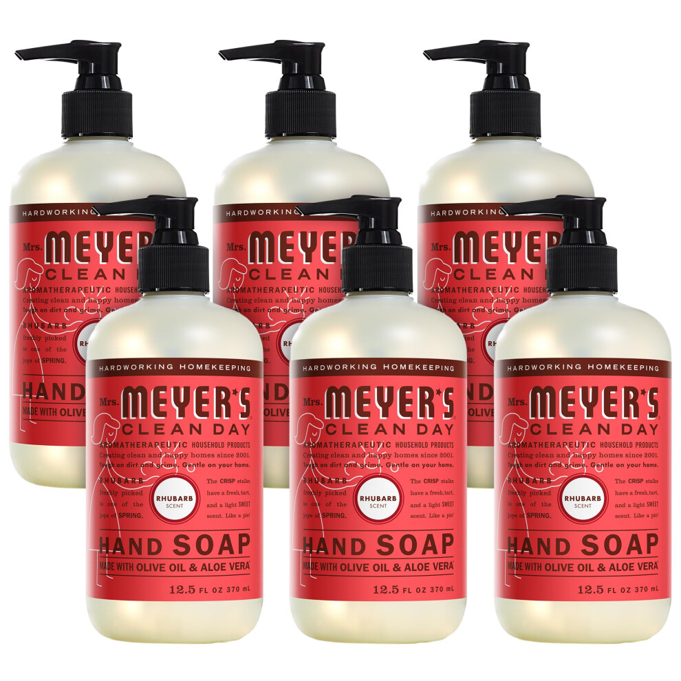 Meyer-&-Meyer-Sport-(Uk)-Ltd Mrs. Meyer's Clean Day Hand Soap Made With Essential Oils Rhubarb 12.5 Fl Oz (Pack Of 6)
