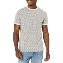 GUESS Men's Colin T-Shirt Macro G Cube White Combo