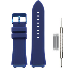 Banda de ceasuri de cauciuc din silicon de 45 mm Wristarmor compatibila cu ghici W0247G3 W0040G3 W0040G7 Barba?i pentru femei Sport cu apa imperm