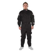 G-Force G50-4125XLGBK GF125 Series Racing Suit, Black - Extra Large