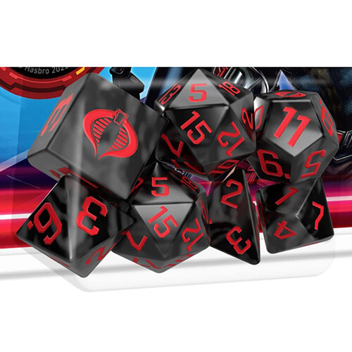 Renegade Game Studios GI Joe Rollenspel: Cobra Dice Set - 8 Pi 1