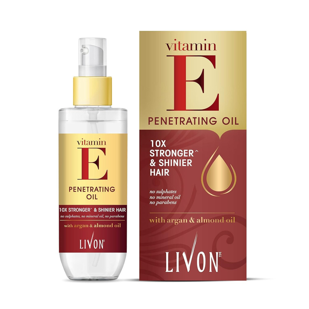 Livon Vitamin E Penetrating Serum Oil For Stronger & Shinier Hair |Enr