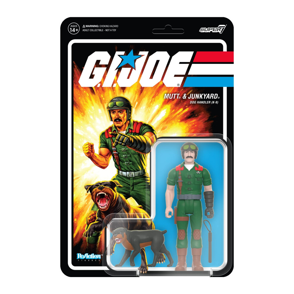 SUPER7 - G.I. Joe Mutt E Junkyard - Figura Di Reaction Da 3,7" – Figura Da Collezione-image
