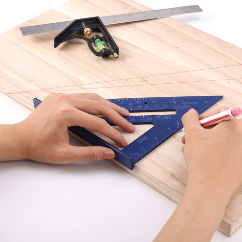 Conjunto de Esquadro de Rafter e Esquadro de 12 polegadas, Esquadro de Carpinteiro 2