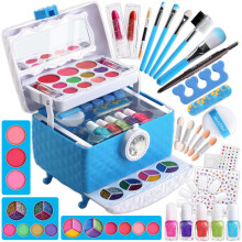 Kit de maquillage Frozen pour enfants FunKidz lavable Play Pretend 60 pi ces Jouets cosm tiques Coffret de maquillage Cadeau pour petites filles