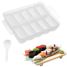 AYCCNH 10 v 1 mini japonsk    forma na sushi onigiri, forma na ry   ov    gul   cky nigiri bento, obdl   nikov    forma na sushi