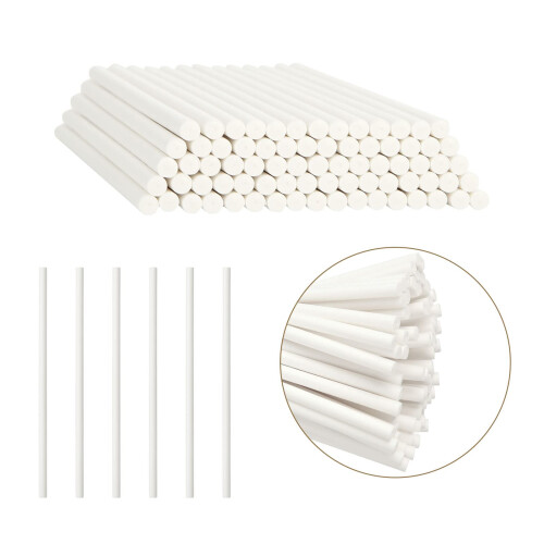 Palitos de Lollipop de 4 Polegadas, 1000 Pcs Palitos de Papel Brancos para Doces, Cake Pops, DIY 2