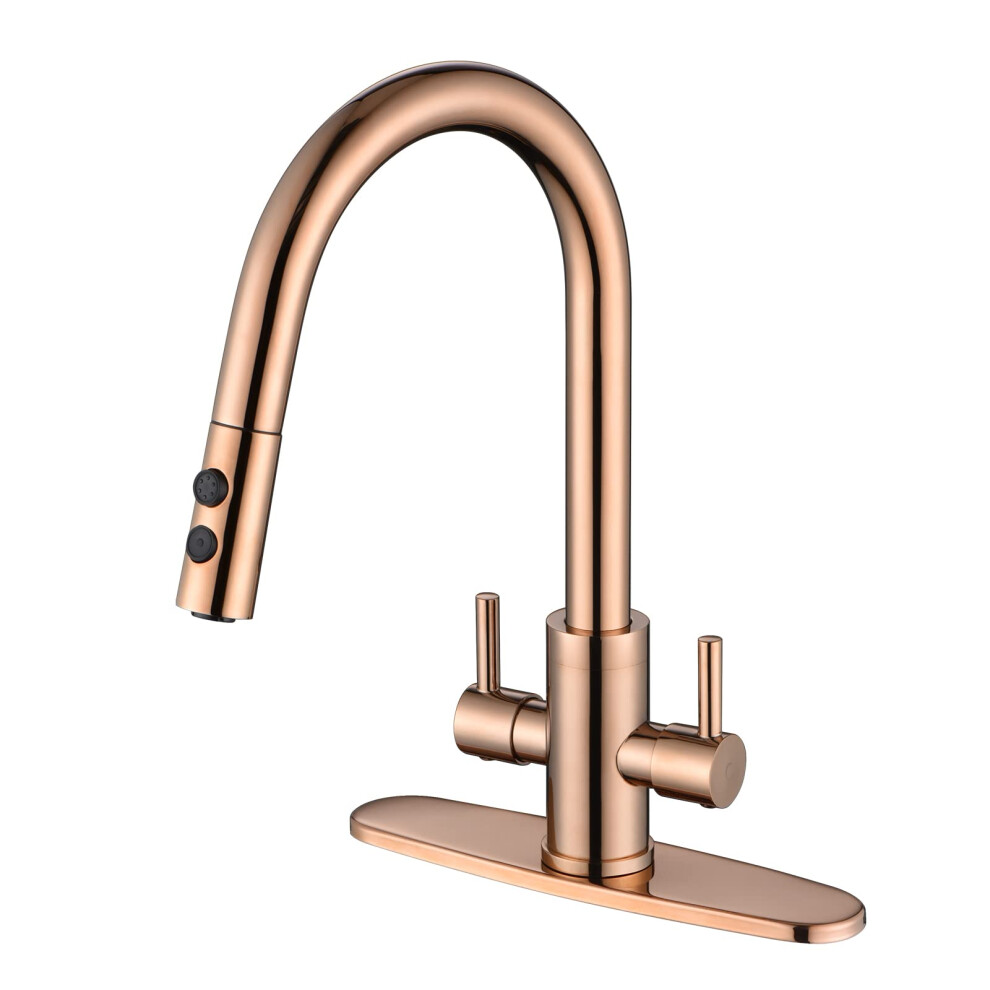 Rubinetto Da Cucina, Rubinetto Per Lavello Da Cucina, Rubinetto A 2 Maniglie, Rubinetto Per Lavello, Rubinetto Da Cucina, Rubinetto Estraibile Co