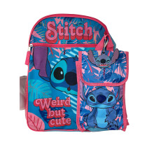 Disney Lilo & Stitch Σετ Σακίδιο 16 ιντσών 5 τεμαχίων για σχολείο - Παράξενο αλλά χαριτωμένο