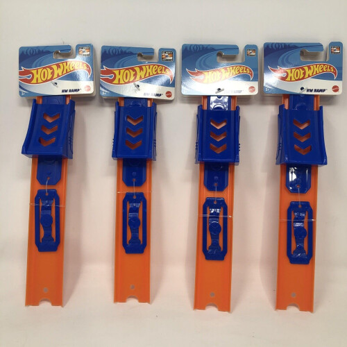 Hot Wheels Ramp Track Builder Teile Menge von 4 gerade 10 lang + 4 Con 1