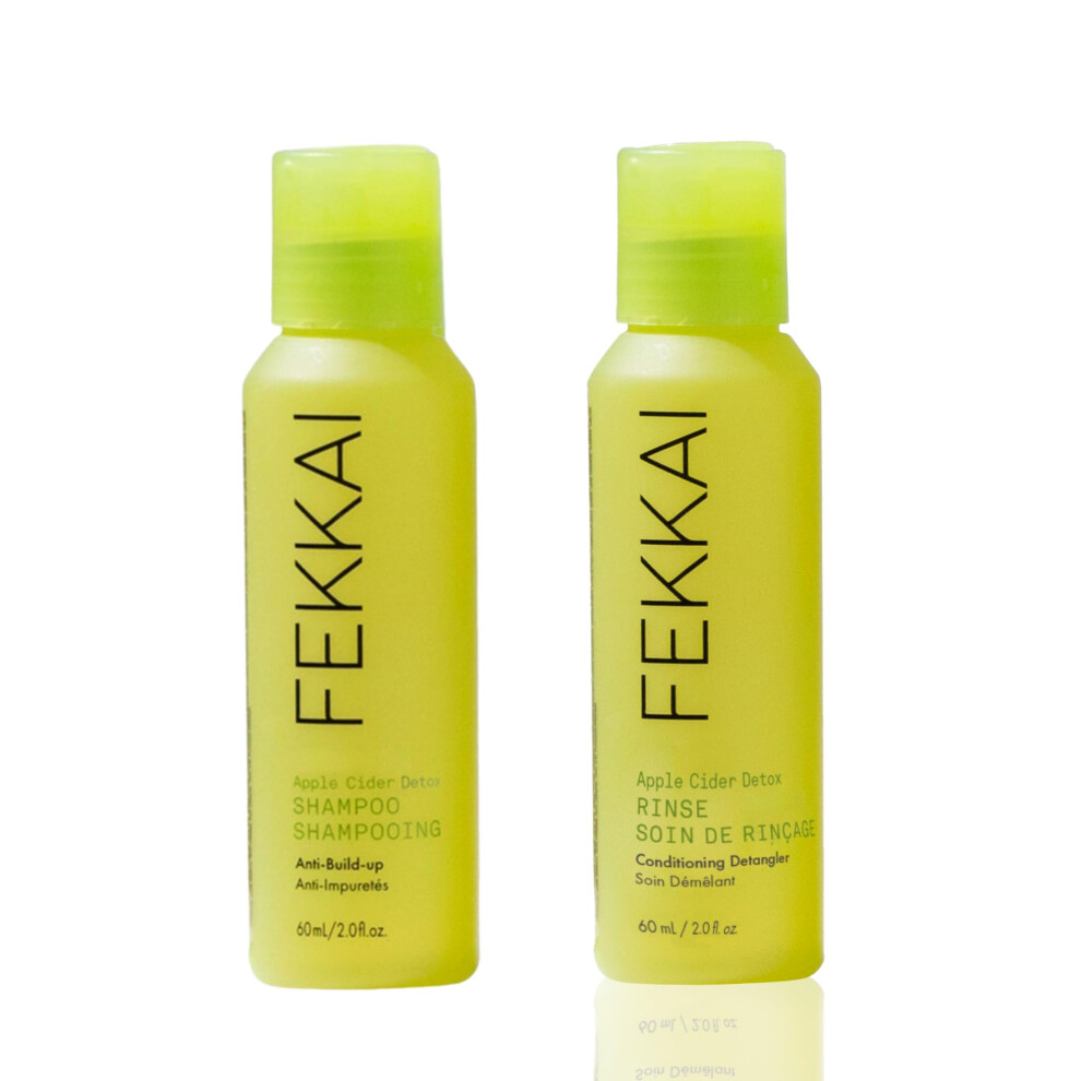 Coffret de shampoing et de rin   age d   tox au cidre de pomme Fekkai 2 oz Sans sulfates Parab   nes Phtalates V   g   talien Sans cruaut
