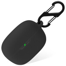 Geiomoo Silikonhlle fr JBL Vibe Beam Schutzhlle mit Karabiner (Schwarz)