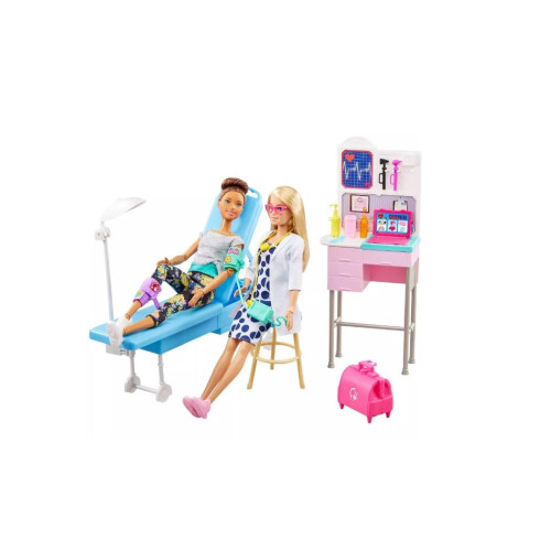 Barbie Κούκλα Barbie (Σετ Κούκλας Ιατρού Deluxe) 1