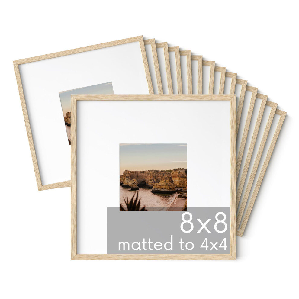 Haus And Hues Quadratische Bilderrahmen 8 X 8 15Er-Set Fotogalerie-Wandrahmen-Set Holz 8X8 Rahmen 8 X 8 Rahmen Galeriewand S-image