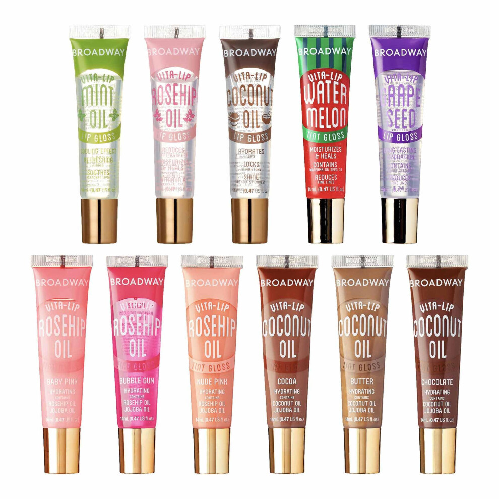Comfort-Kussen Red,Clear Ruby Kisses Broadway Lip Gloss Vita-Lip Clear Lip Gloss Moisturizing Soothing Super Glossy With Vitamin Oil 10Pcs Set
