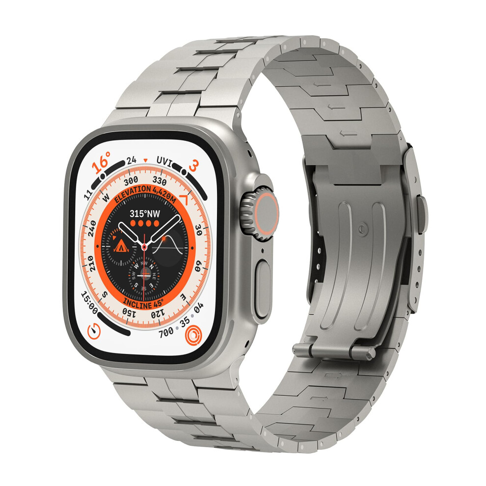 LULULOOK Band for Apple Watch Ultra  Grade 2 Titanium Metal Band 49mm