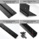 Hinge de Piano Reforçada 24 Polegadas x 3 Polegadas, Aço Inoxidável Preto 0.060'' 4