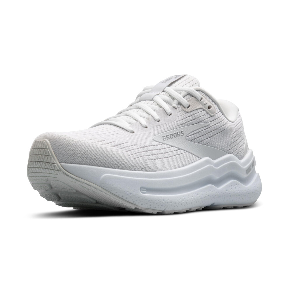 Brooks Womens Ghost Max 2 Neutral Running & Walking Shoe - Bright White/Bright White - 6 Medium