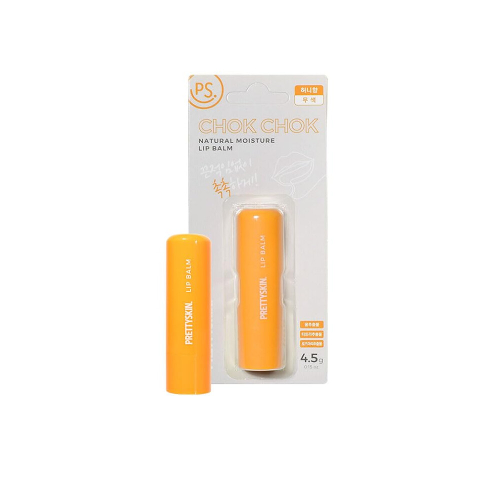 Prettyskin Ps. Moisture Lip Balm 0.15Oz.(4.5G) Smooth Soft Texture Hydrating Natural Shine Glossy Korean Lip Balm (Honey)