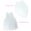 Vestido de moda de vestido de boneca de 18 polegadas Conjunto de noiva no noiva Vestido de noiva com v   u para a American 18 polegadas de roupa de 5