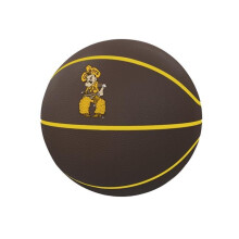 Logo Brands 245-91MR-C1 Wyoming Mascot Mini Size Rubber Basketball