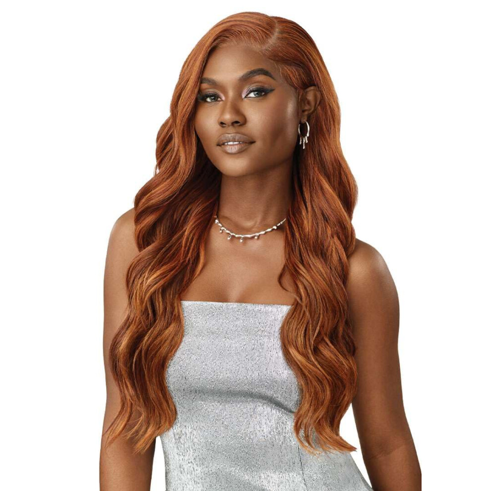 Rï¿½Cka Unisex Not,Specified Outre Lace Front Wig - Melted Hairline - Swirlista - Swirl 102 (Jet Bl