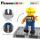 PicassoTiles Μαγνητικά Τουβλάκια 2 σε 1 Εκσκαφέας & Φορτωτής με Βάση Αυτοκινήτου 4