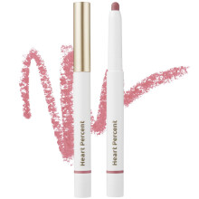 Heart Percent Dote On Mood Lip Pencil, langanhaltender cremiger Lippenstift, glatter Farbliner, einziehbarer Lippenstiftstift, 0,8 g, 19. Dusty Pink