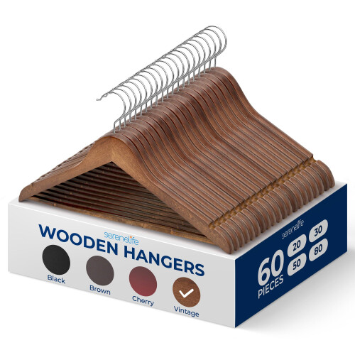TOPIA HANGER Slanke natuurlijke houten