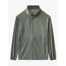 (Vert, 4XL) Ã‰tÃ UPF50 + Anti-UV Hommes Manteaux de Peau Respirant Séchage Rapide Léger et Mince Protection Solaire VÃªtements